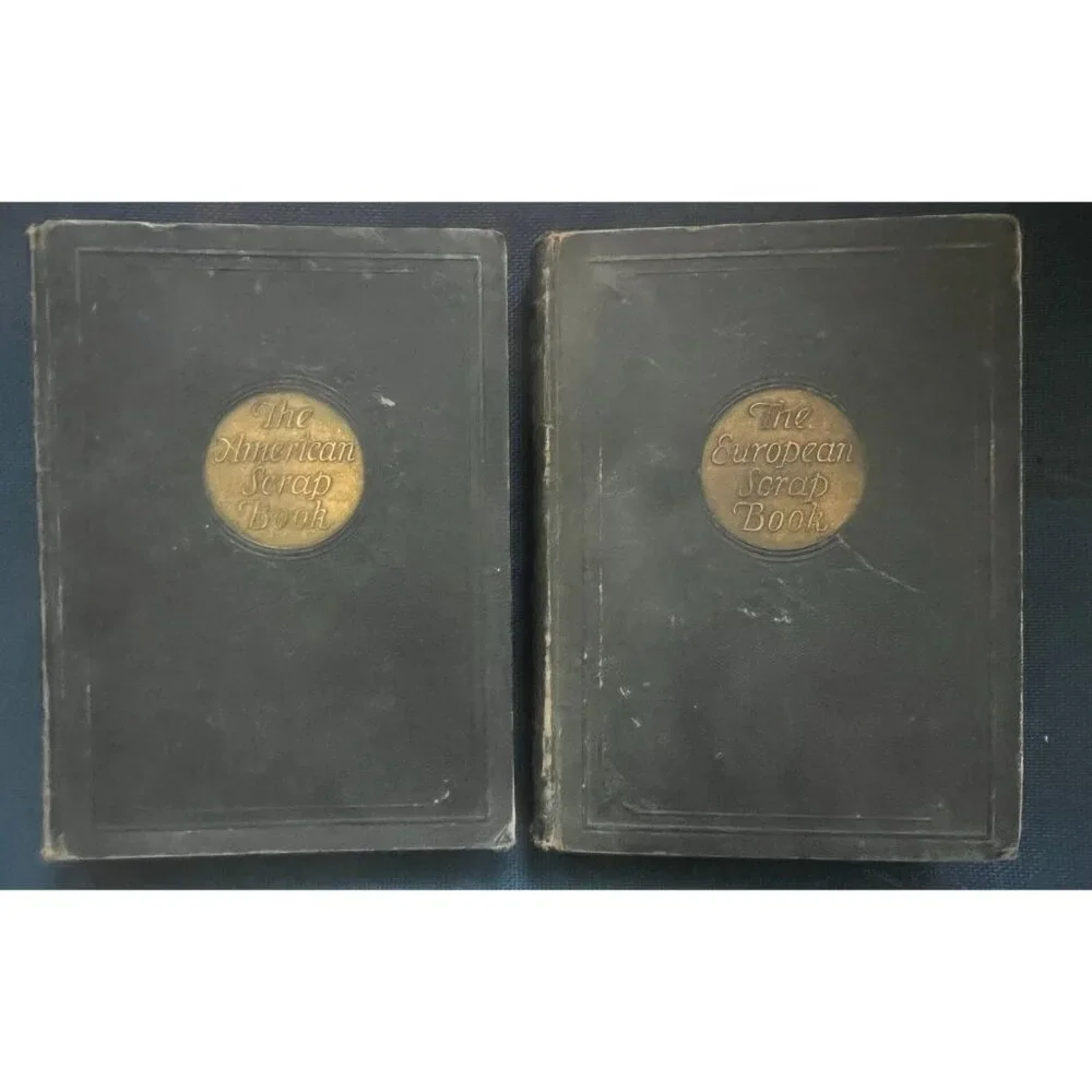 1928 American Scrap Book & European Scrap Book 2 Volume Set Wm H Wise Hardcovers - Picture 1 of 7